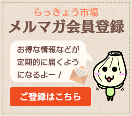 らっきょう市場メルマガご登録はこちらから